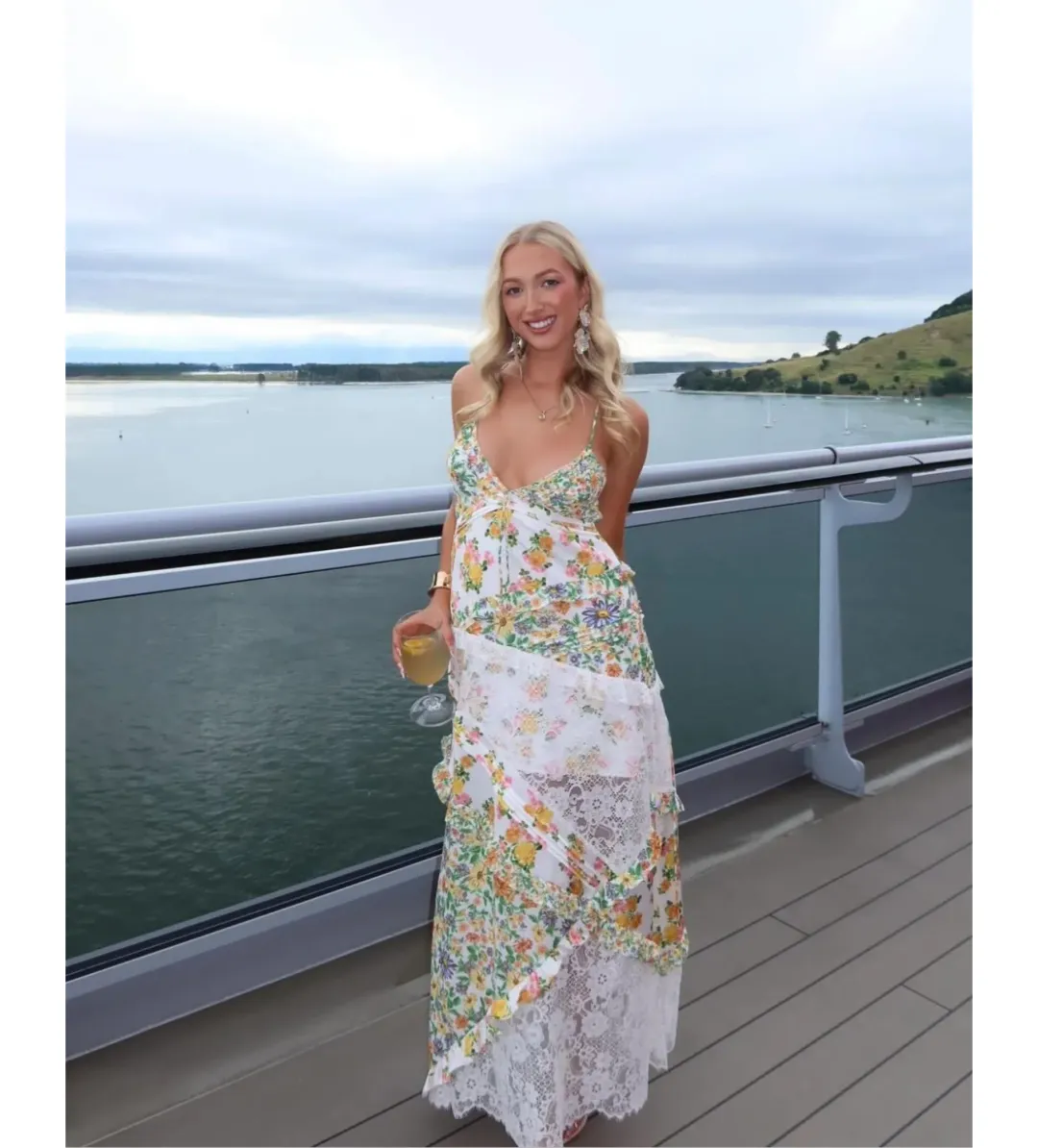 For Love & Lemons Green Rosalyn Maxi Size XS/ AU 6 for rent on The Volte - main image