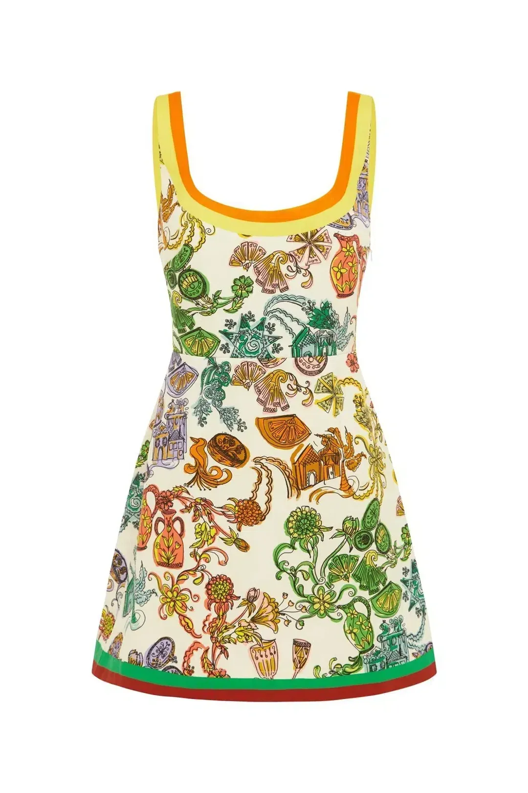 Alemias Fiesta Mini Dress Print Size 12 for rent on The Volte - main image