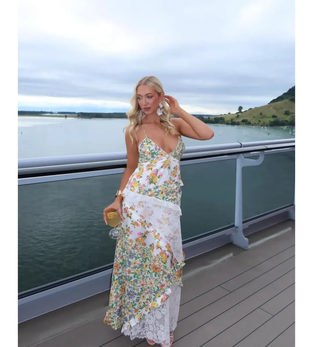 For Love & Lemons Green Rosalyn Maxi Size S/ AU 8 for rent on The Volte - main image