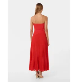 Forever New Capri Strapless Pleated Dress Red Size AU 6 for rent on The Volte - image 4