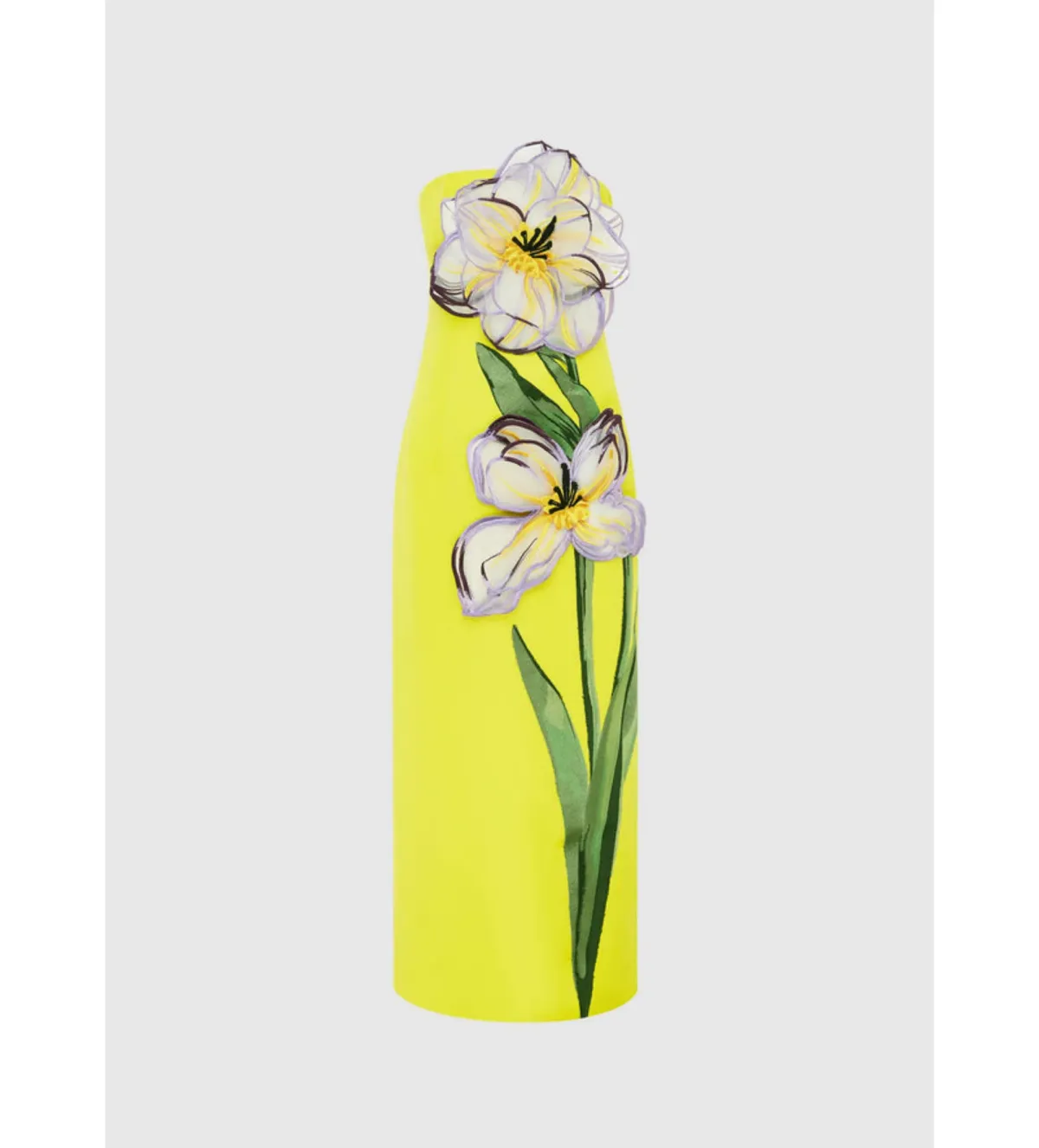 Leo Lin Rayna Iris Print in Yellow Size 6 - Image 2