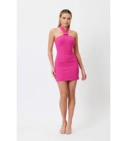 Bianca & Bridgett Karina Mini Dress Hot Pink Size 8 for rent on The Volte - image 1