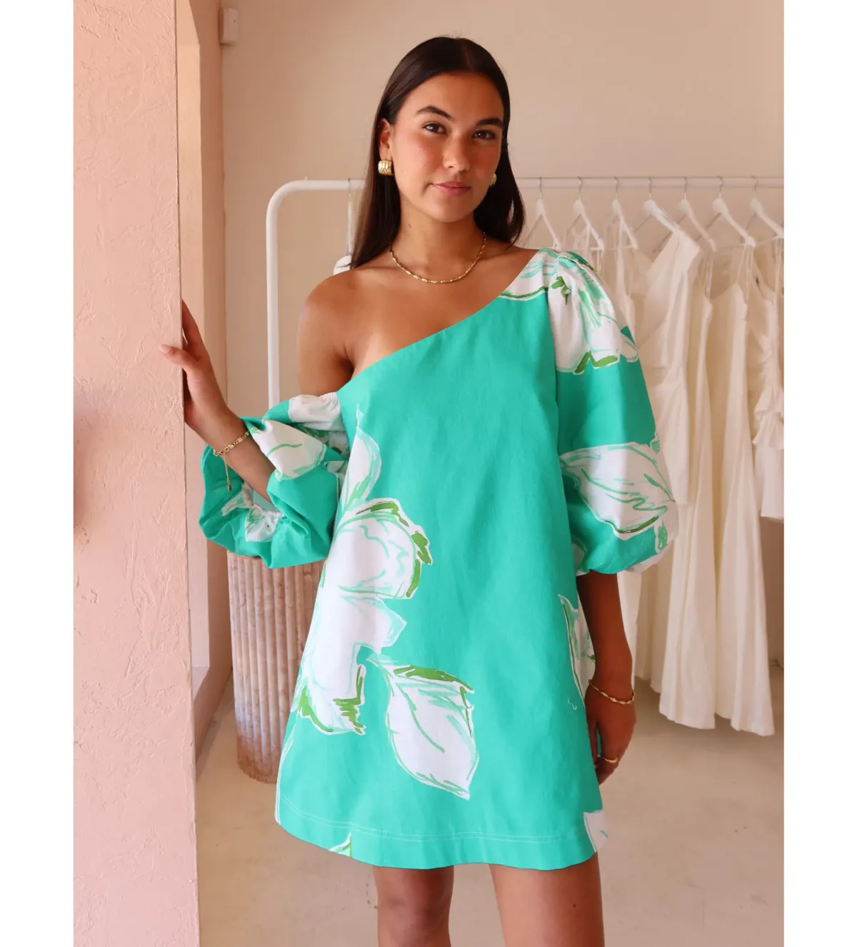 By Nicola Capri Dress Verde Fleur Size 10 - Image 1