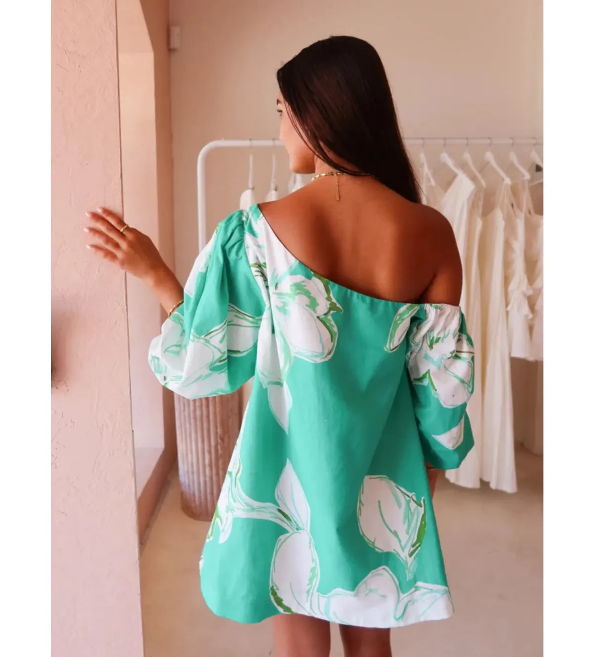 By Nicola Capri Dress Verde Fleur Size 10 - Image 2