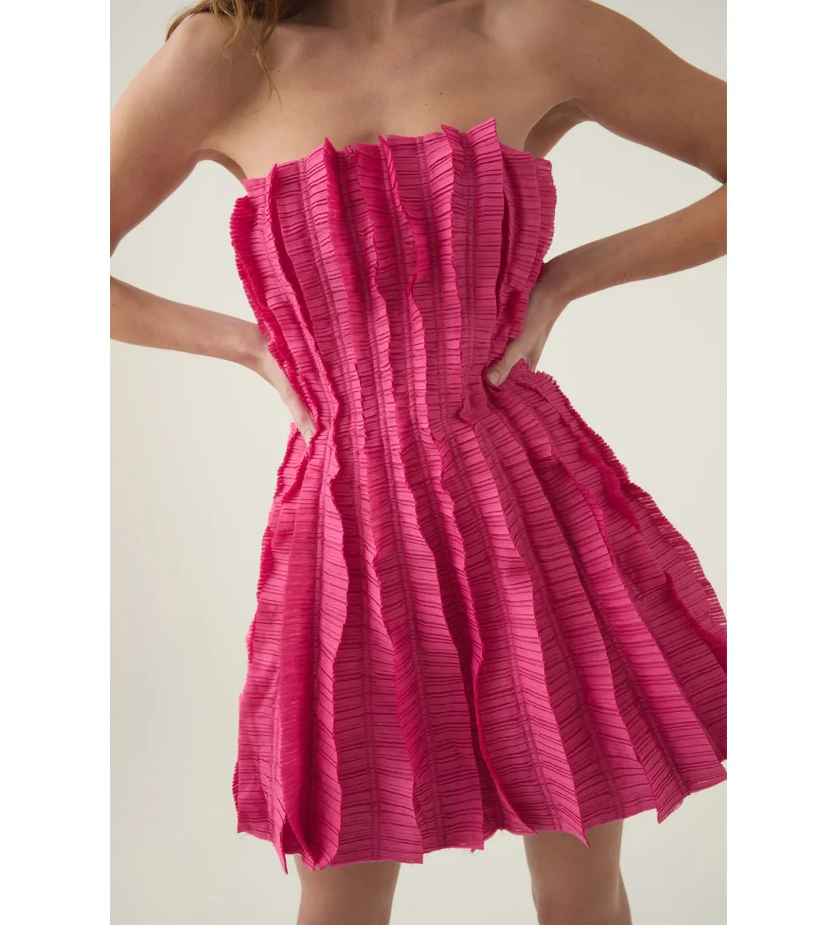AJE Hybrid Sleeveless Mini Dress Fuschia Rose Size 10 - Image 2