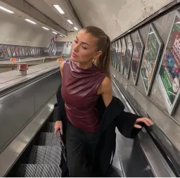 House of CB Allegra Top in Burgundy Size S/AU8 for rent on The Volte - image 1