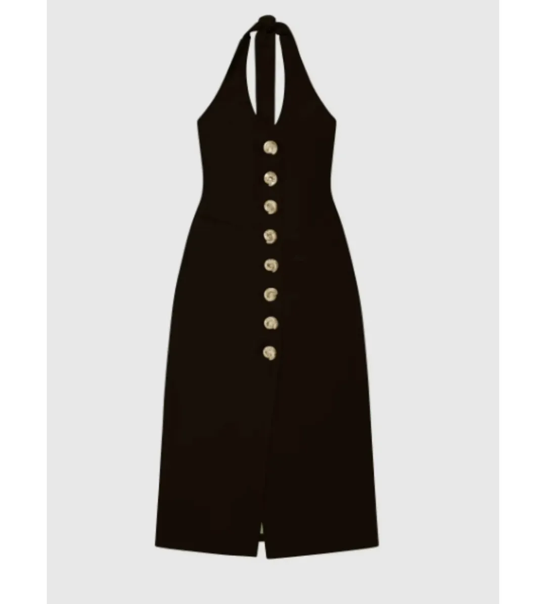 Wolf Gang Irida Midi Dress Black Size 12 for rent on The Volte - main image
