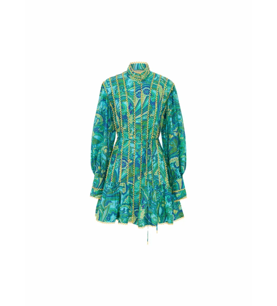 Alemais Ceto Mini Dress Green Size 14 for rent on The Volte - main image