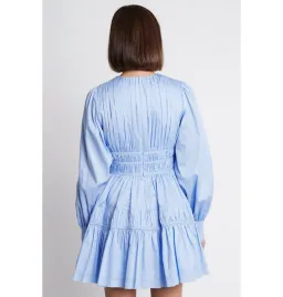 Aje Fallingwater Mini Dress Blue Size 16 for rent on The Volte - image 3