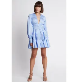 Aje Fallingwater Mini Dress Blue Size 16 for rent on The Volte - image 1
