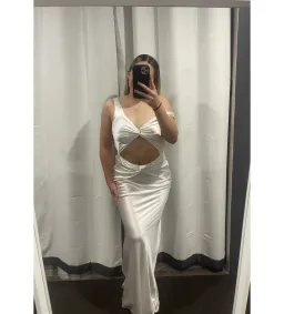 Natalie Rolt Tamika Gown White Size 1/AU 8 for rent on The Volte - image 1