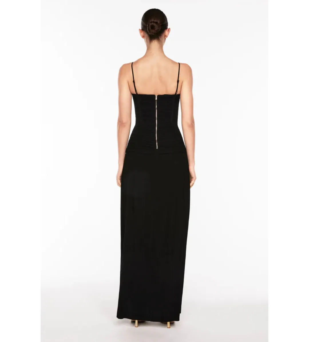 Manning Cartell Double Time Pleat Dress Black Size AU 4 for rent on The Volte - main image
