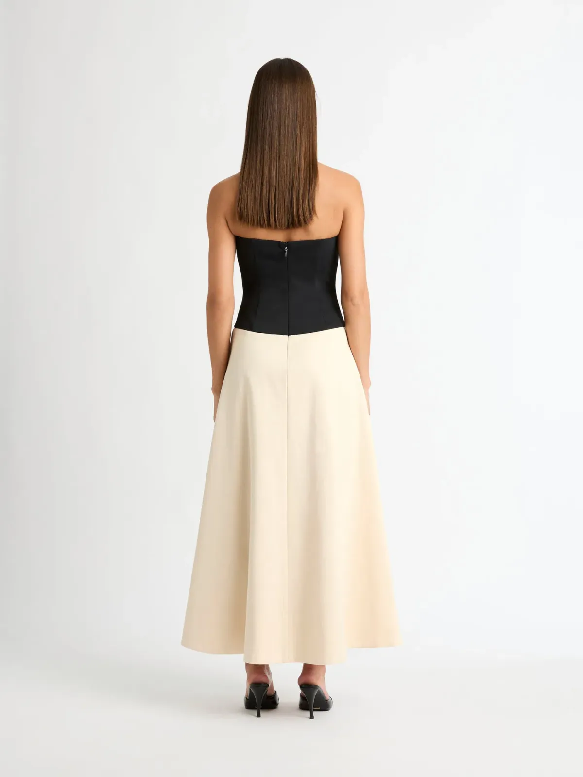 Sheike Grace Gown Cream & Black Size 8 - Image 4