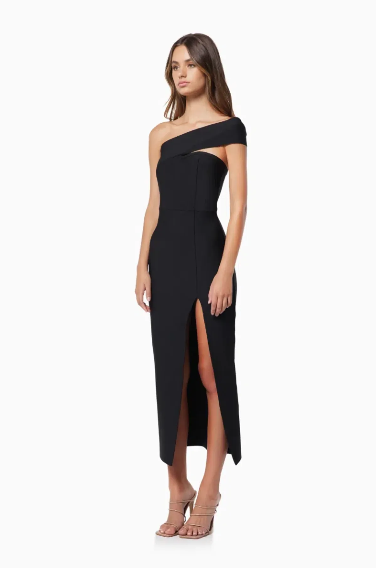 Elliatt Soroa Midi Dress Black Size M/AU 10 - Image 3
