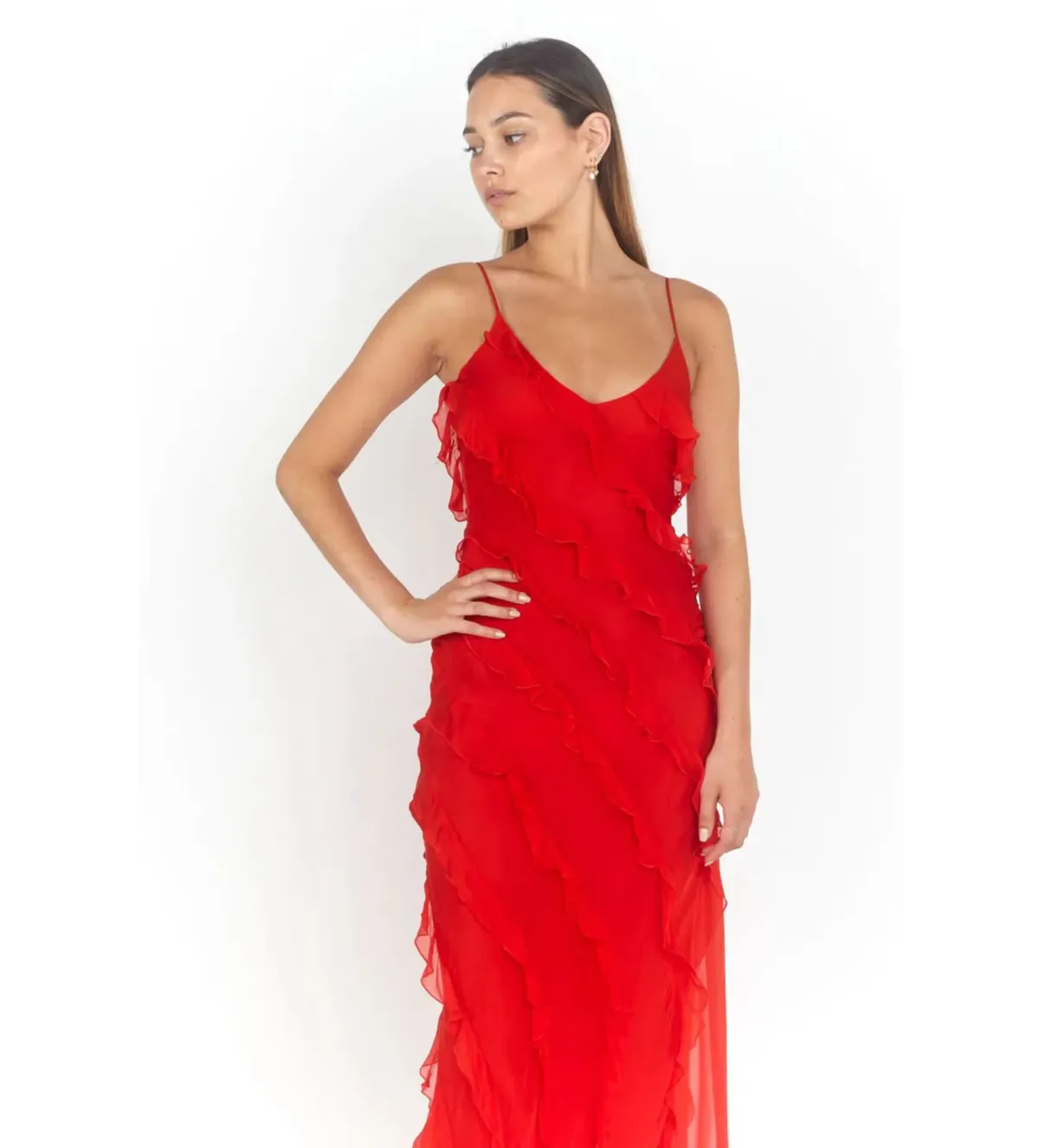 Rat & Boa Cecilia Dress in Red Size 10 - Image 4