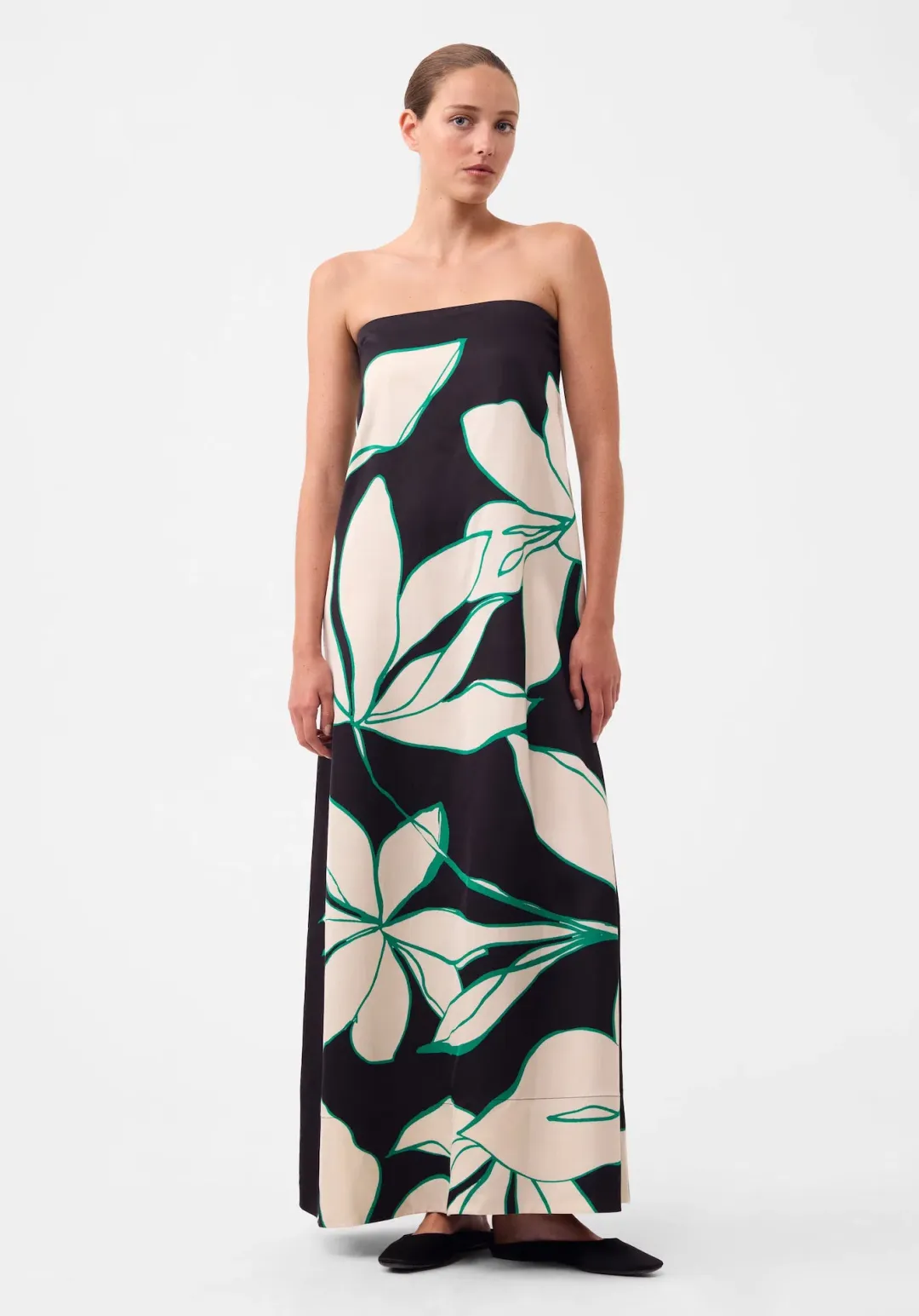 Morrison Willow Maxi Strapless Dress Floral Print Size AU 12 for rent on The Volte - main image