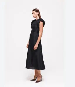 Rachel Gilbert Sophy Dress Black Size AU 14 for rent on The Volte - image 3