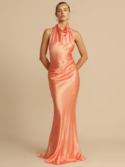 Arcina Ori Gaia Dress Papaya Size XS / AU 6 for rent on The Volte - image 4