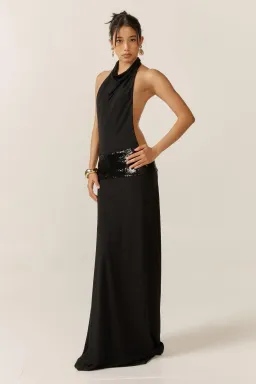 Ance Gria Adele Gown Black Size S / AU 8 for rent on The Volte - image 2