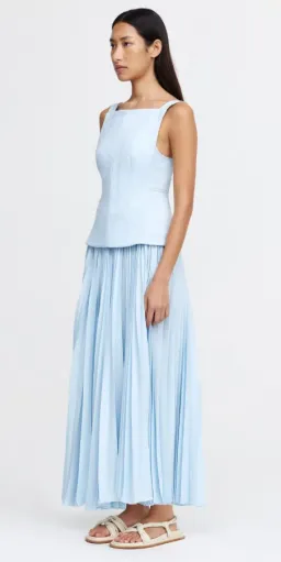 Acler Hollinshill Maxi Dress Baby Blue Size 16 for rent on The Volte - image 2