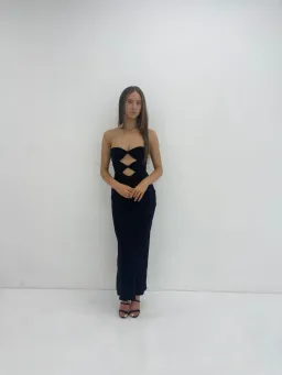 Bec + Bridge Halle Strapless Gown Maxi Black Size AU 8 for rent on The Volte - image 1
