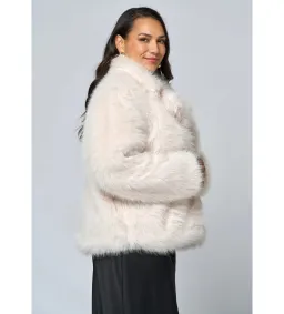 Curve Project Seductive Charm Fur Coat Pink Dusk Size AU 22 for rent on The Volte - image 3