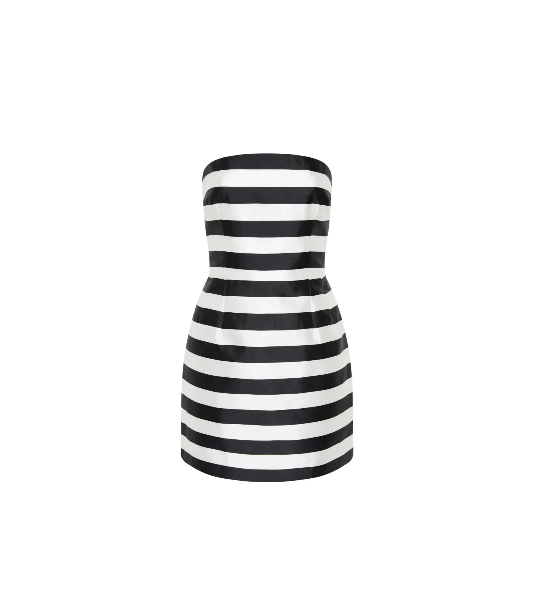 Rebecca Vallance Irene Mini Black and Ivory Stripped Print Size 10 for rent on The Volte - main image