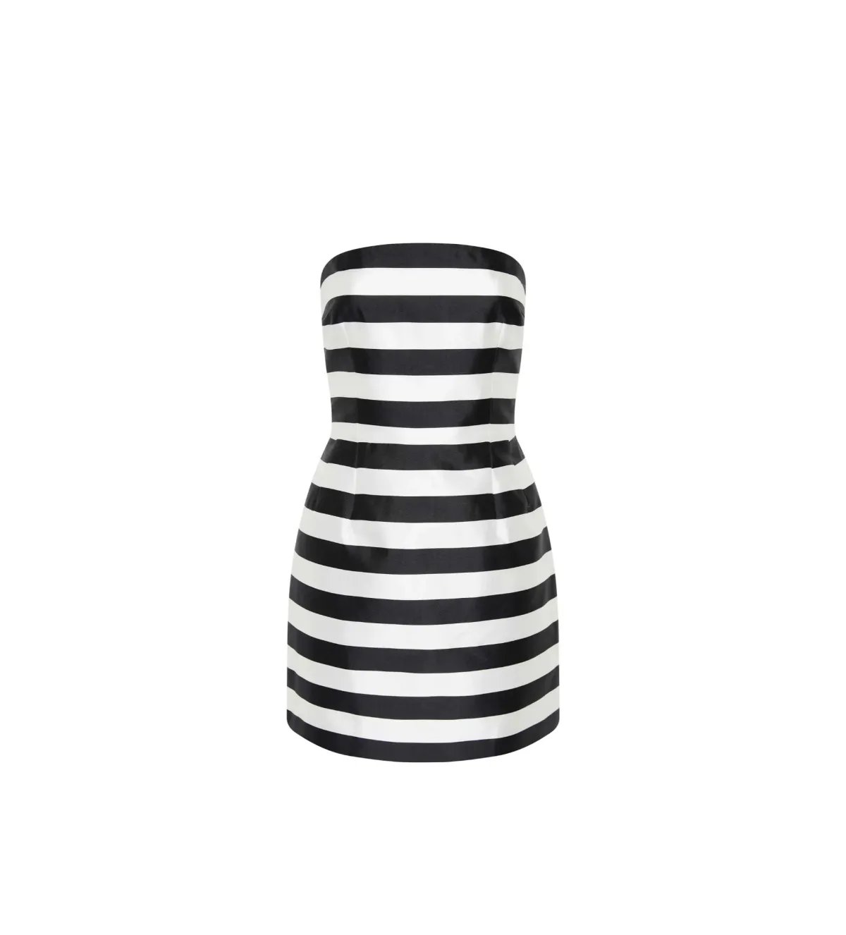 Rebecca Vallance Irene Mini Black and Ivory Stripped Print Size 10 - Image 5
