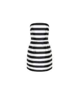 Rebecca Vallance Irene Mini Black and Ivory Stripped Print Size 10 for rent on The Volte - image 5