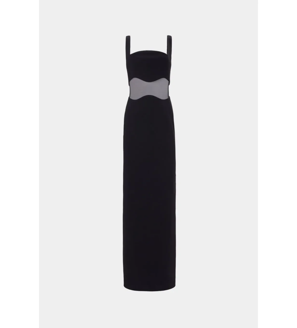 MISHA Damita Crepe & Mesh Maxi Dress Black Size 8/S - Image 2