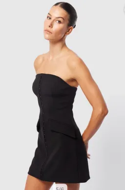 Mossman Linear Mini Dress Black Size 8 for rent on The Volte - image 2