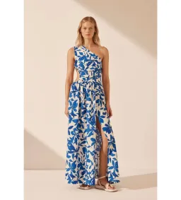 Shona Joy Bleue Asymmetrical Cut Out Maxi Dress Size AU 8 for rent on The Volte - image 2