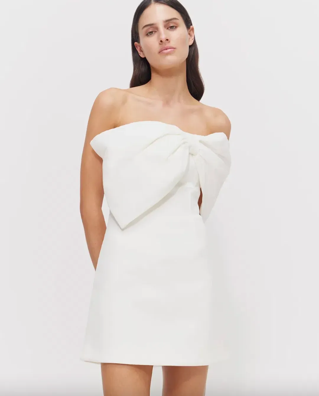 Rachel Gilbert Kace Mini Dress Ivory Size 3 / AU 12 for rent on The Volte - main image