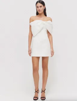 Rachel Gilbert Kace Mini Dress Ivory Size 3 / AU 12 for rent on The Volte - image 3