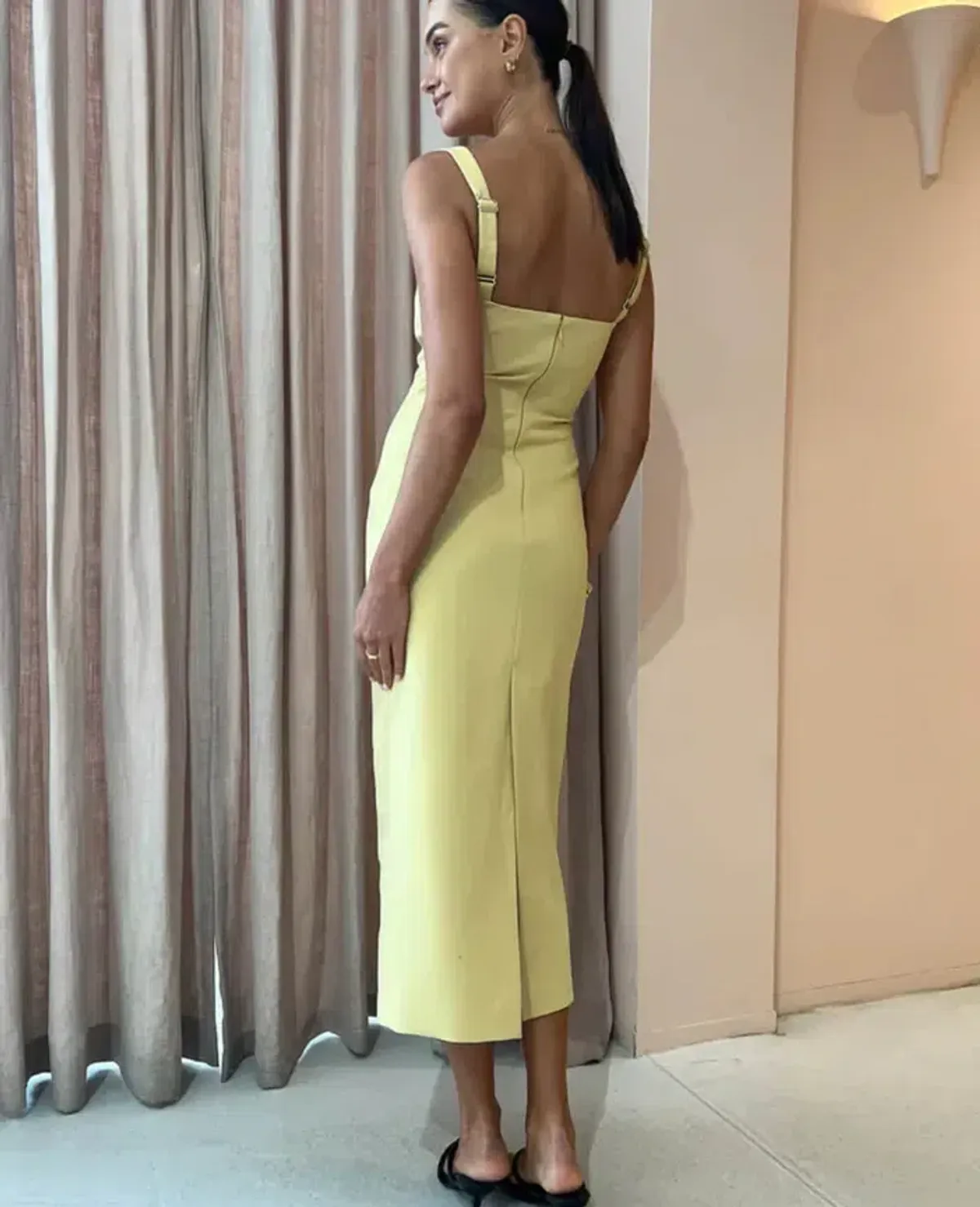 Camilla And Marc Brixton Dress Mustard Yellow Size 8 - Image 3