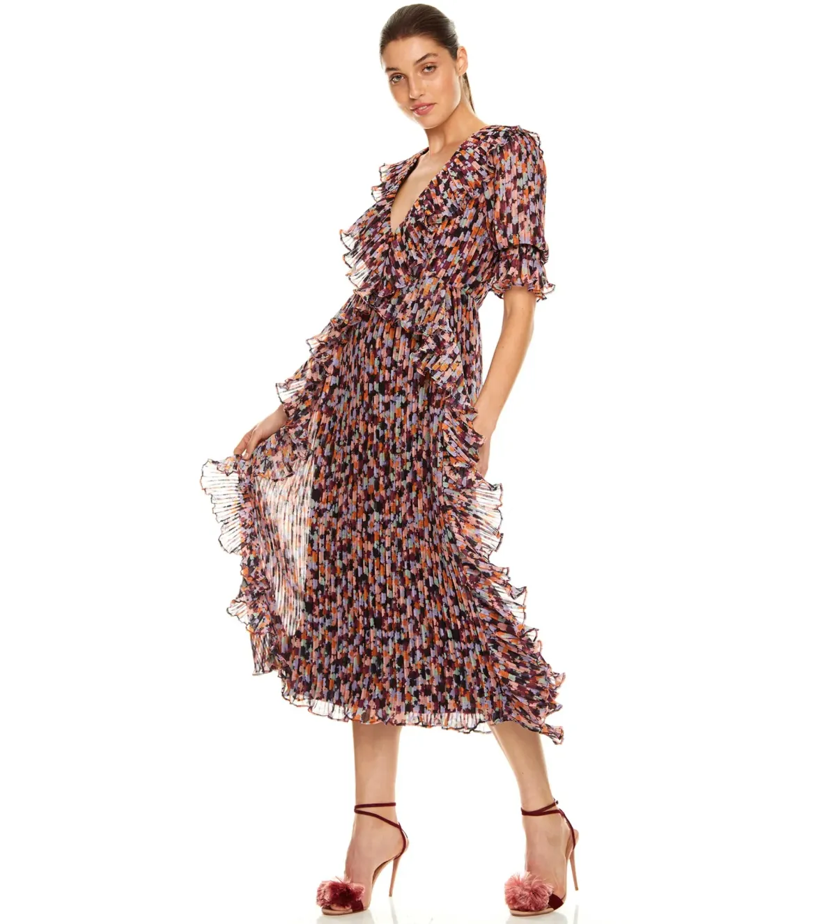 Talulah Sweet Sugar Midi Dress in Floral Size 6 - Image 2