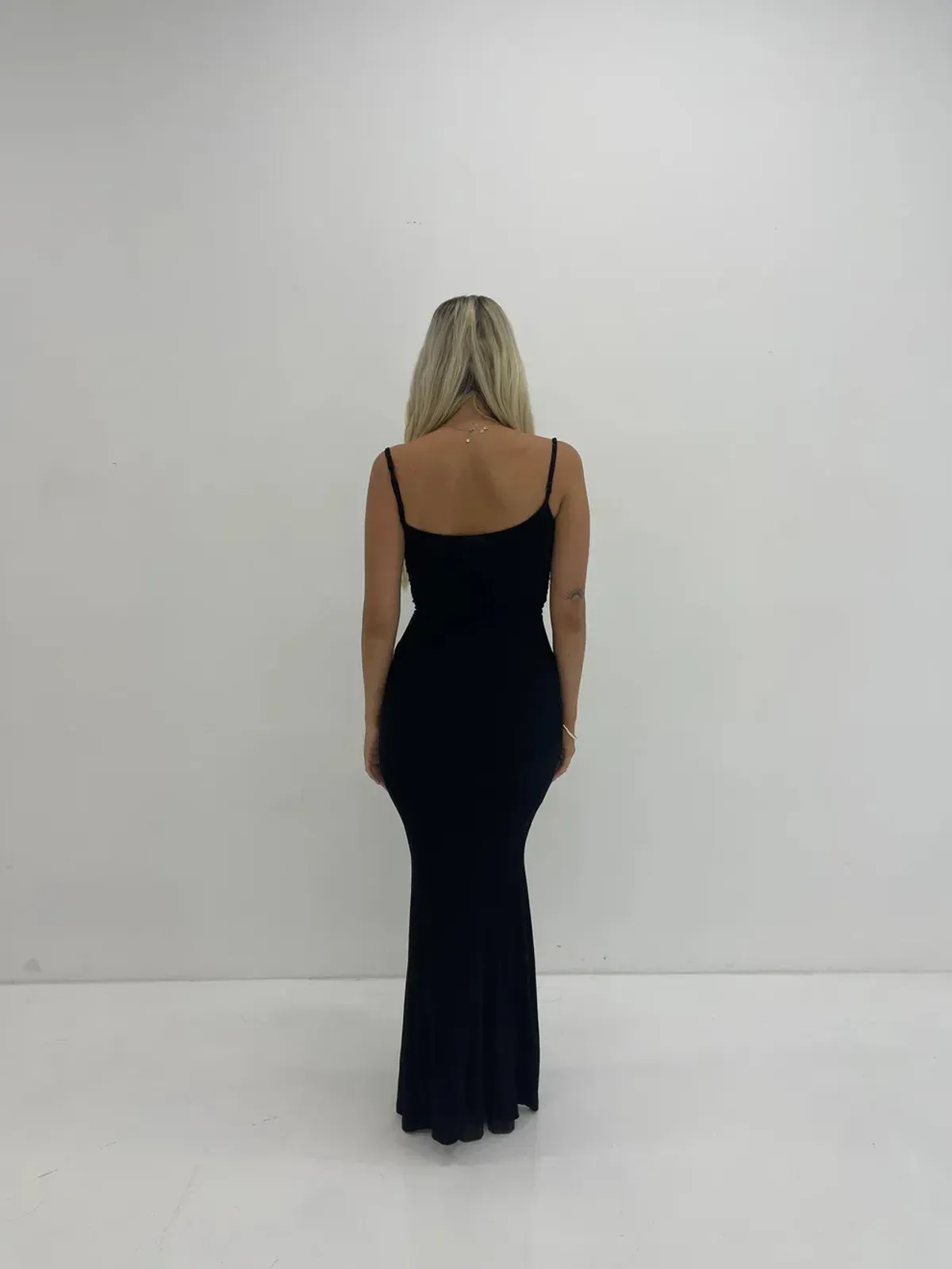 Skims Black Lounge Slip Dress Black Size 8 - Image 2