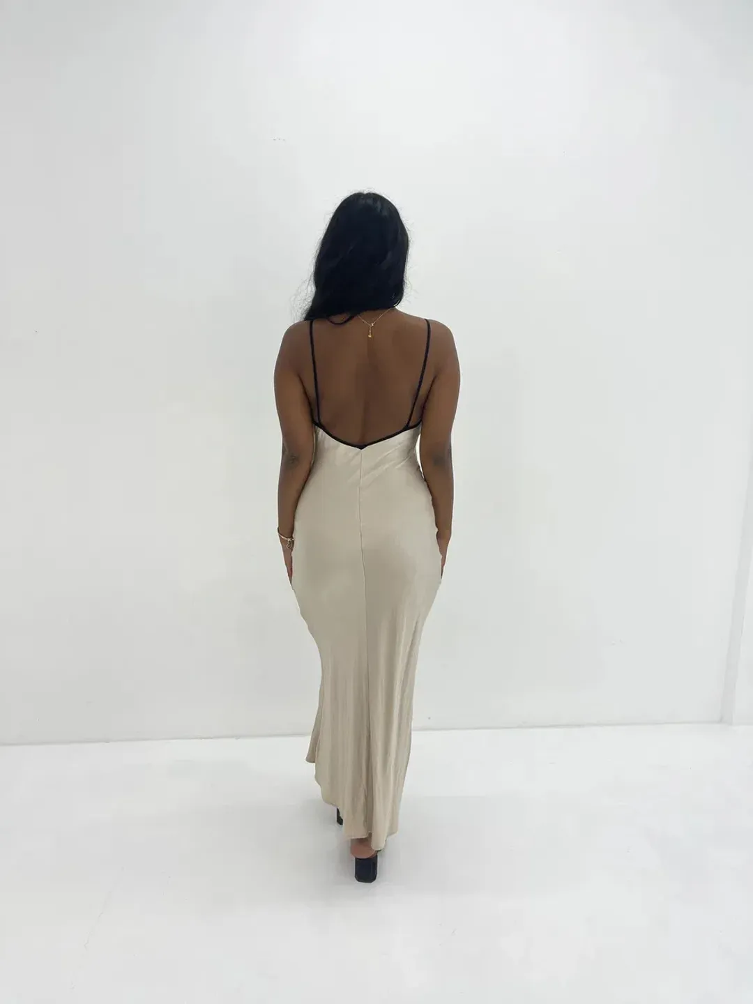 Bec + Bridge Kara Midi in Sand Size 8 for rent on The Volte - main image