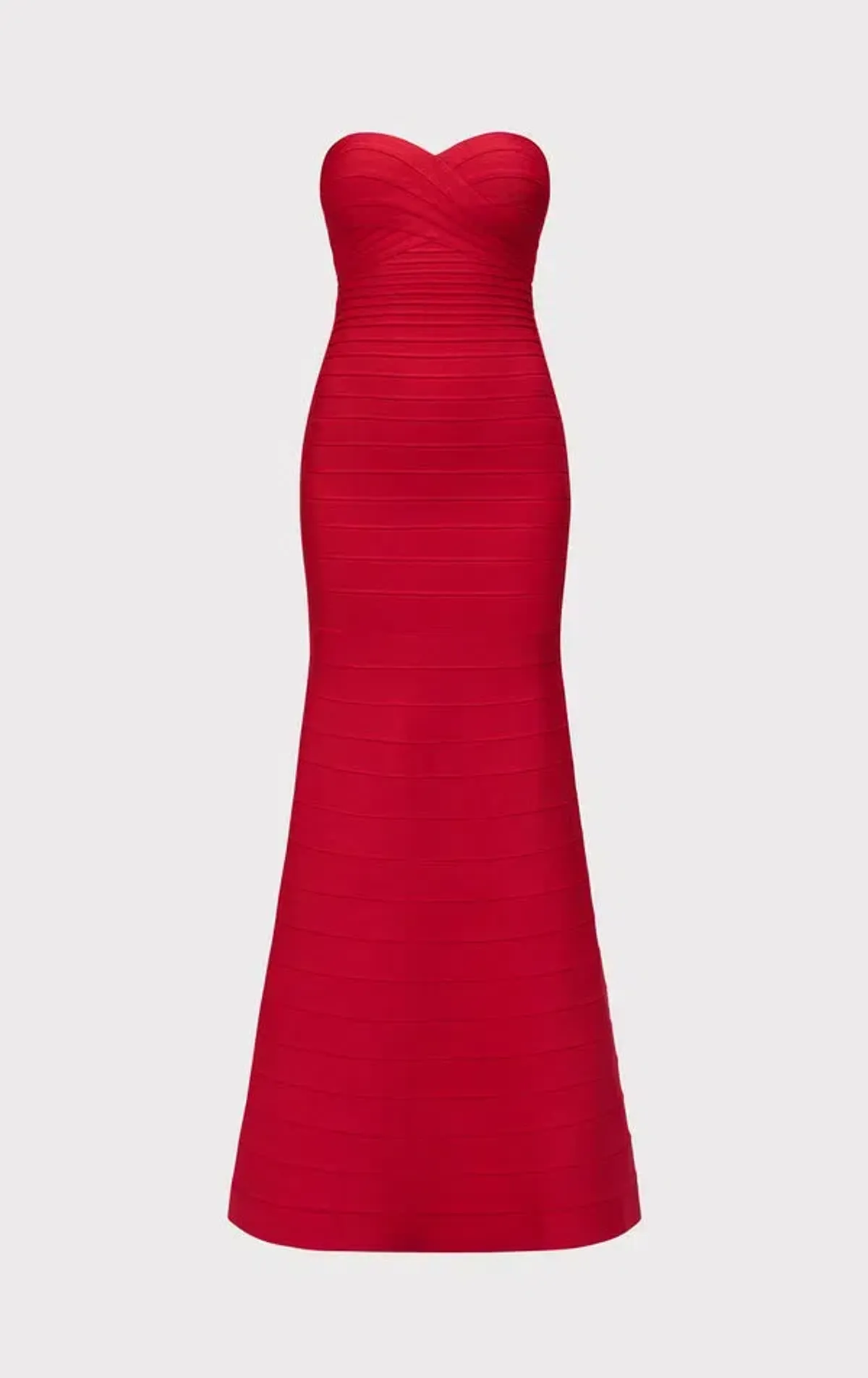Herve Leger The Sara Maxi Gown Lisptick Red Size S / Size AU 8 - Image 6