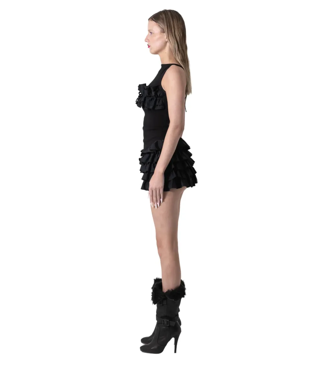 Bye Bambi Yurah Mini Dress Black Size XS / Size AU 6 for rent on The Volte - main image