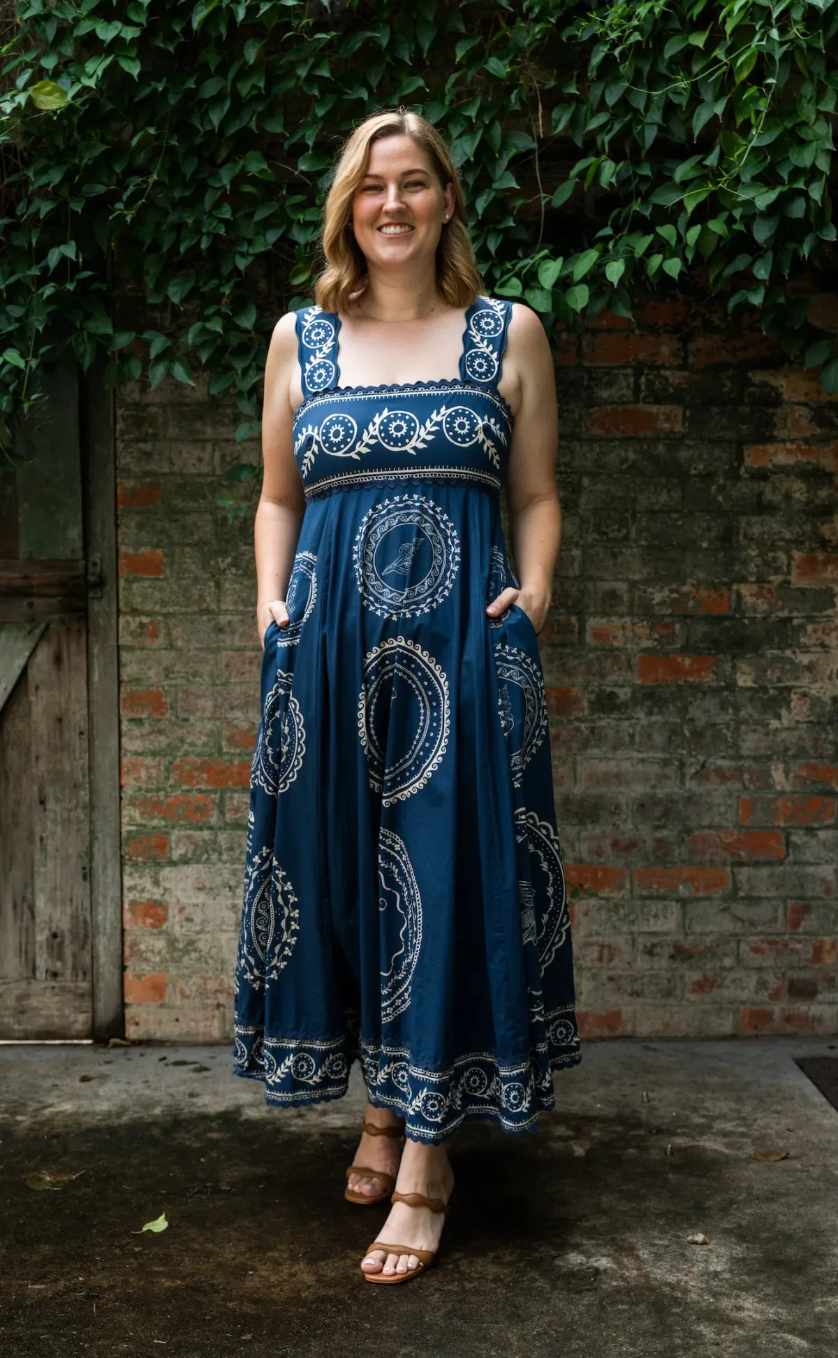 Alemais Oceane Summer Dress Midi Size AU 14 - Image 1