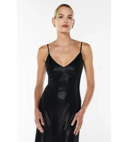 Manning Cartell High Voltage Slip Maxi Dress Black Size AU 8 for rent on The Volte - image 4