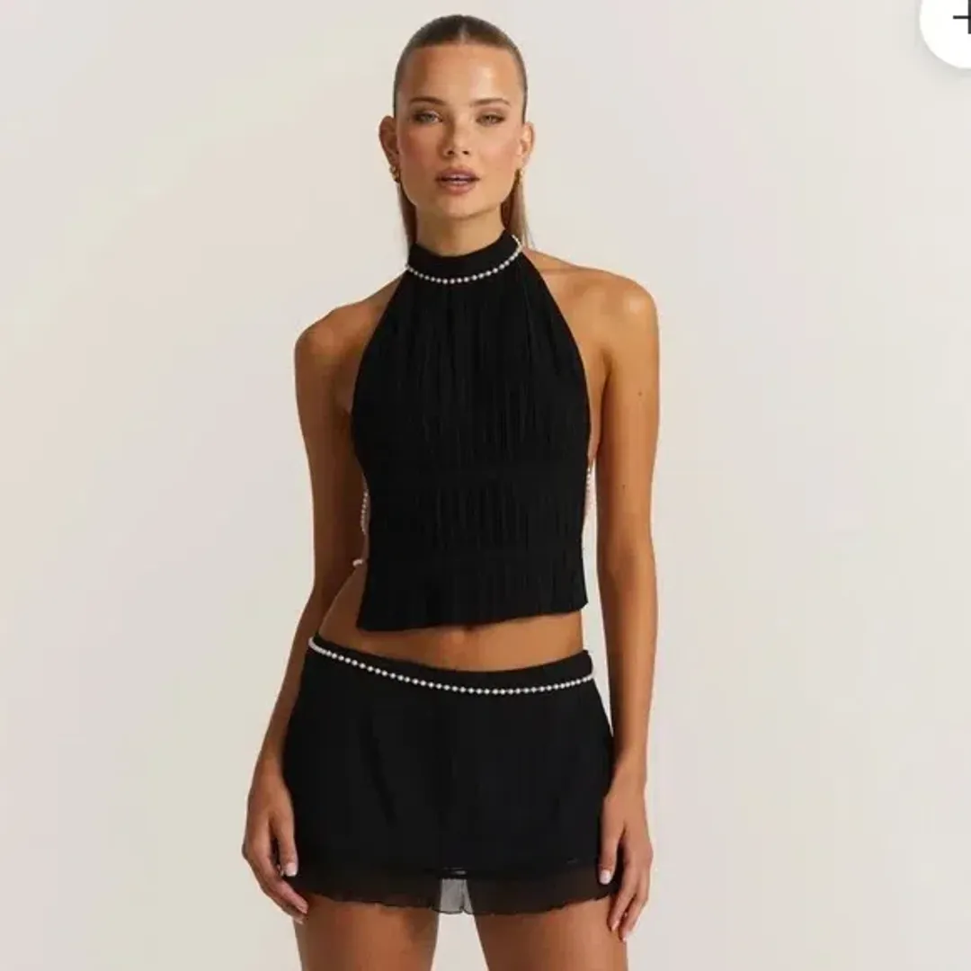 Sasha Therese Perla Top Black Size XS / AU 6 for rent on The Volte - main image