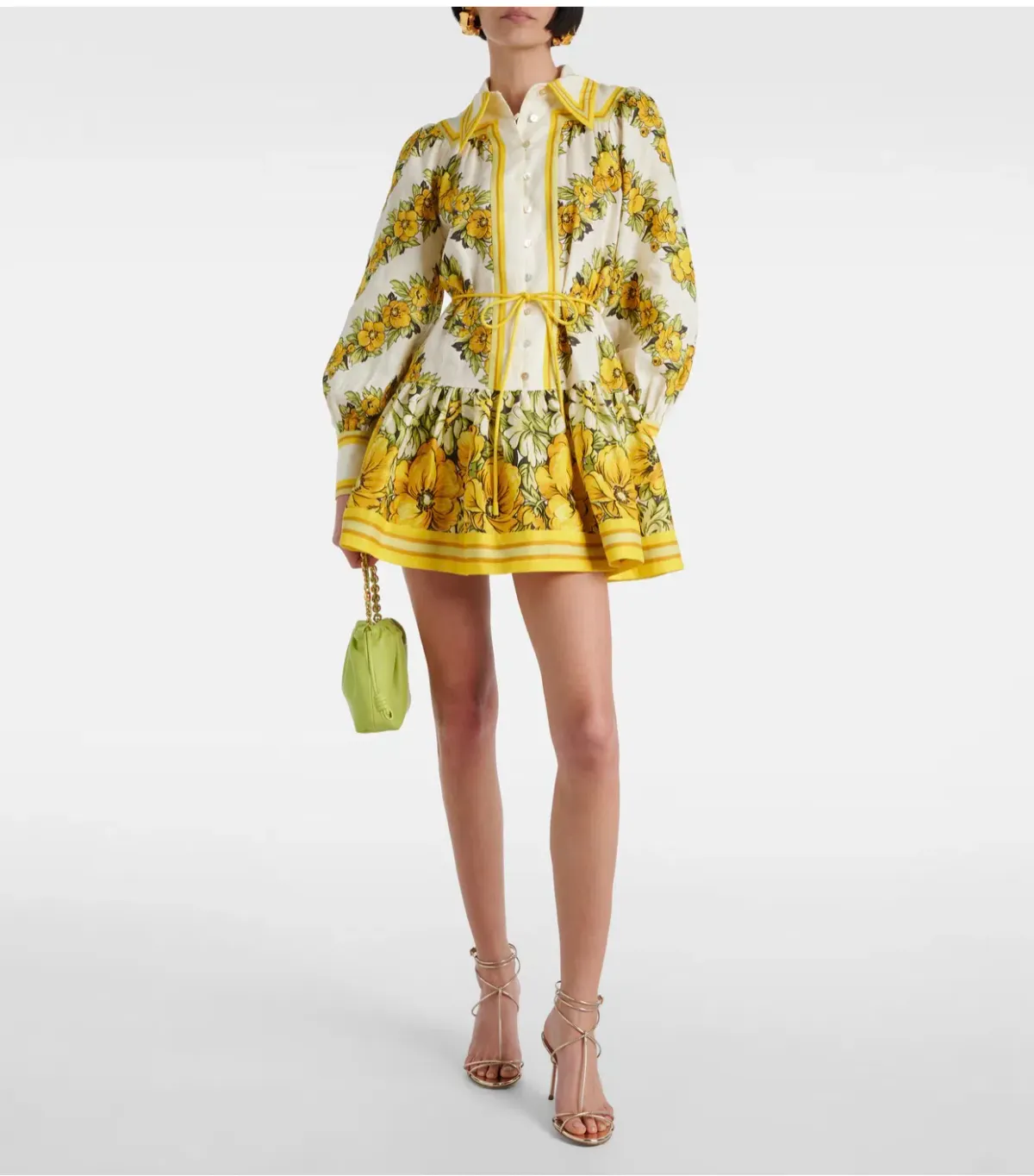 Alemais Gisela Floral Linen Shirt Dress - Image 2