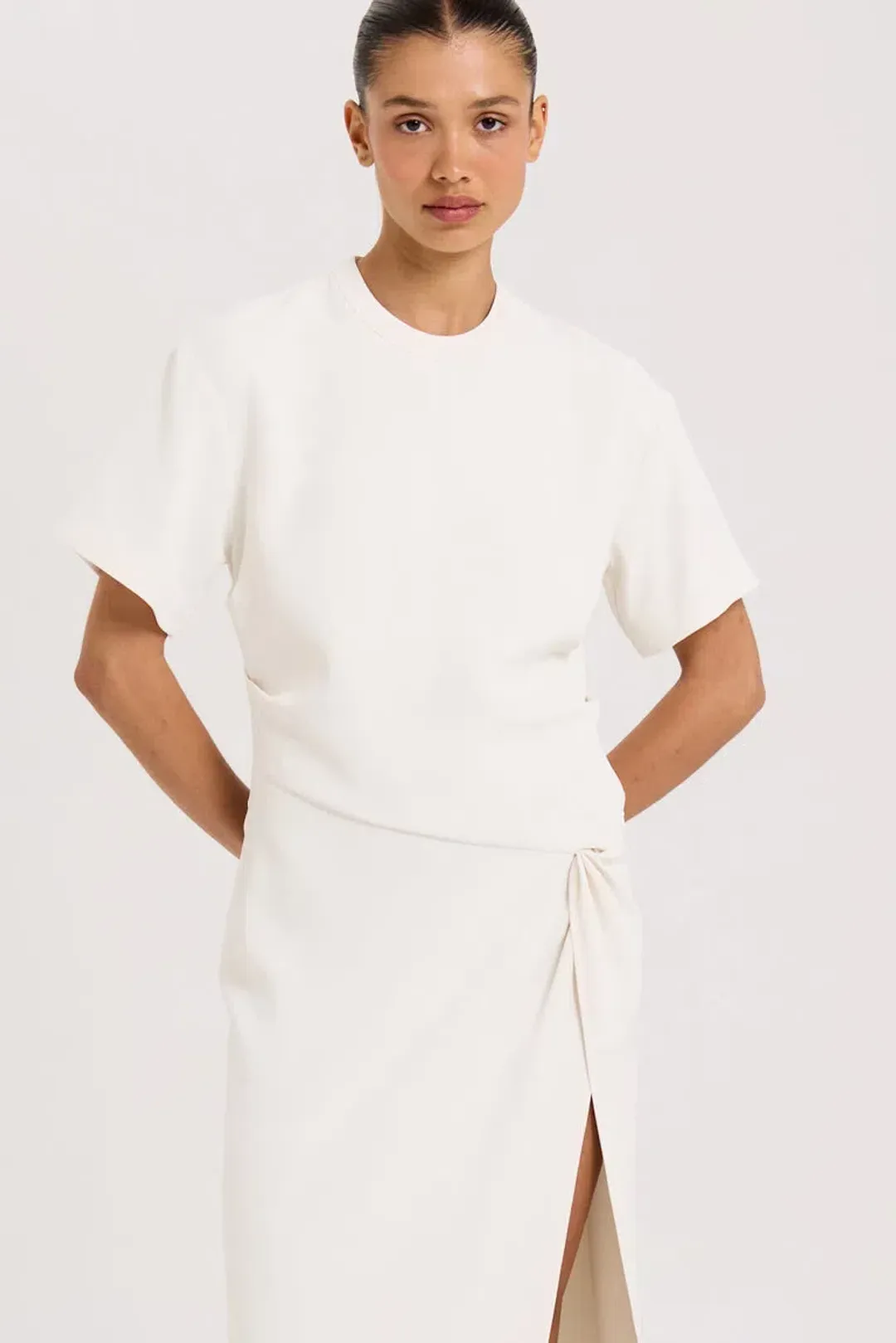 Henne Avila Maxi Gown White Size 10 for rent on The Volte - main image
