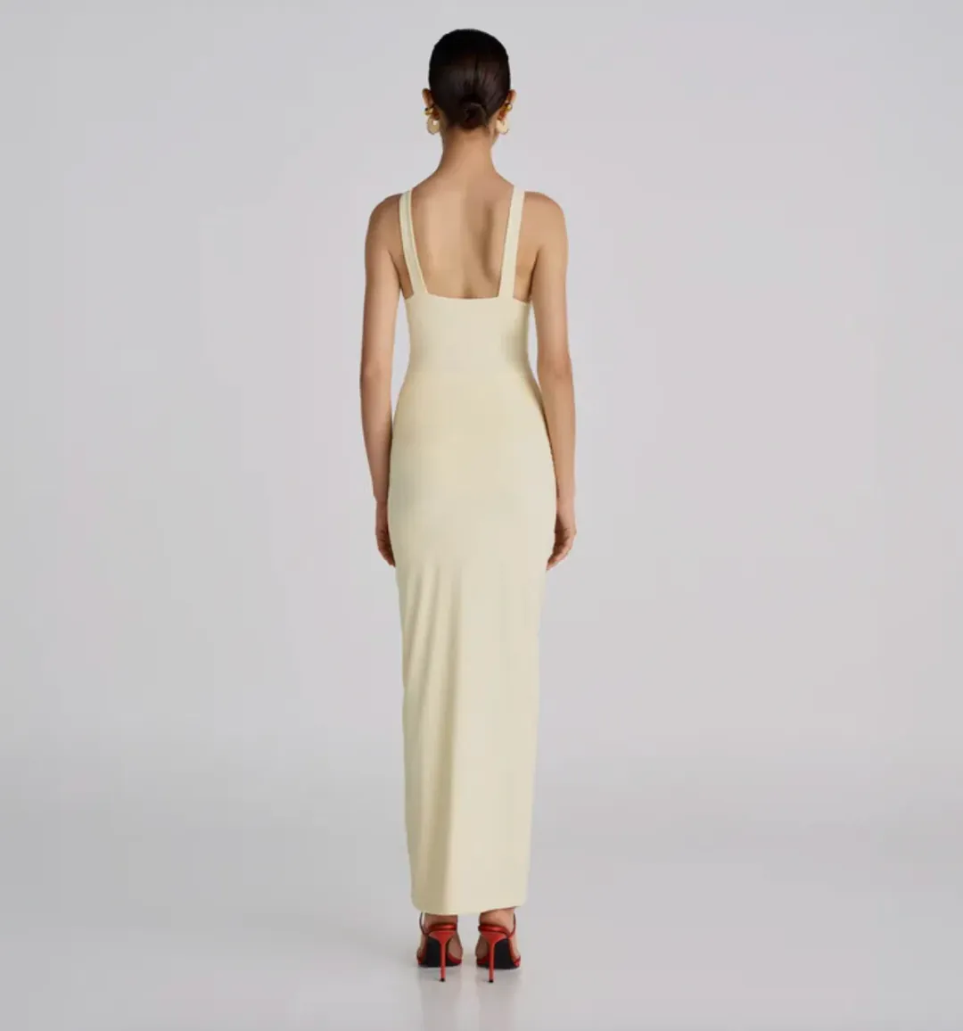 Maygel Coronel Vanilla Alquimia Midi Dress Yellow Size 6/XS for rent on The Volte - main image