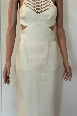 Manning Cartell Siamiese Twins Midi Dress Cream Size 10 for rent on The Volte - image 1