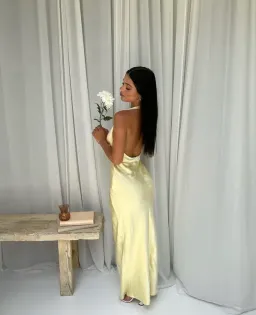 Little JC Boutique Andie Satin Maxi Dress Size XS / AU 6 for rent on The Volte - image 2