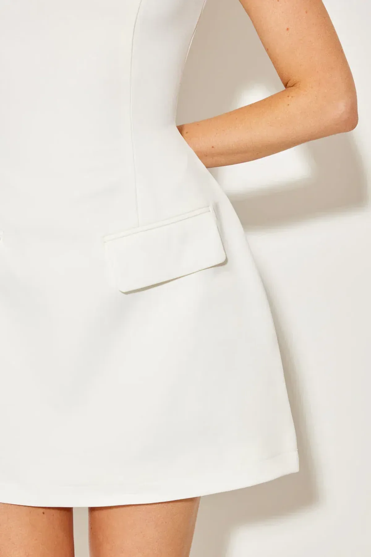 Odd Muse The Ultimate Muse Cap Sleeve Mini Dress White Size AU 12 - Image 3