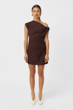 Camilla and Marc Annalise Mini Dress Chocolate Brown Size 8 for rent on The Volte - image 1